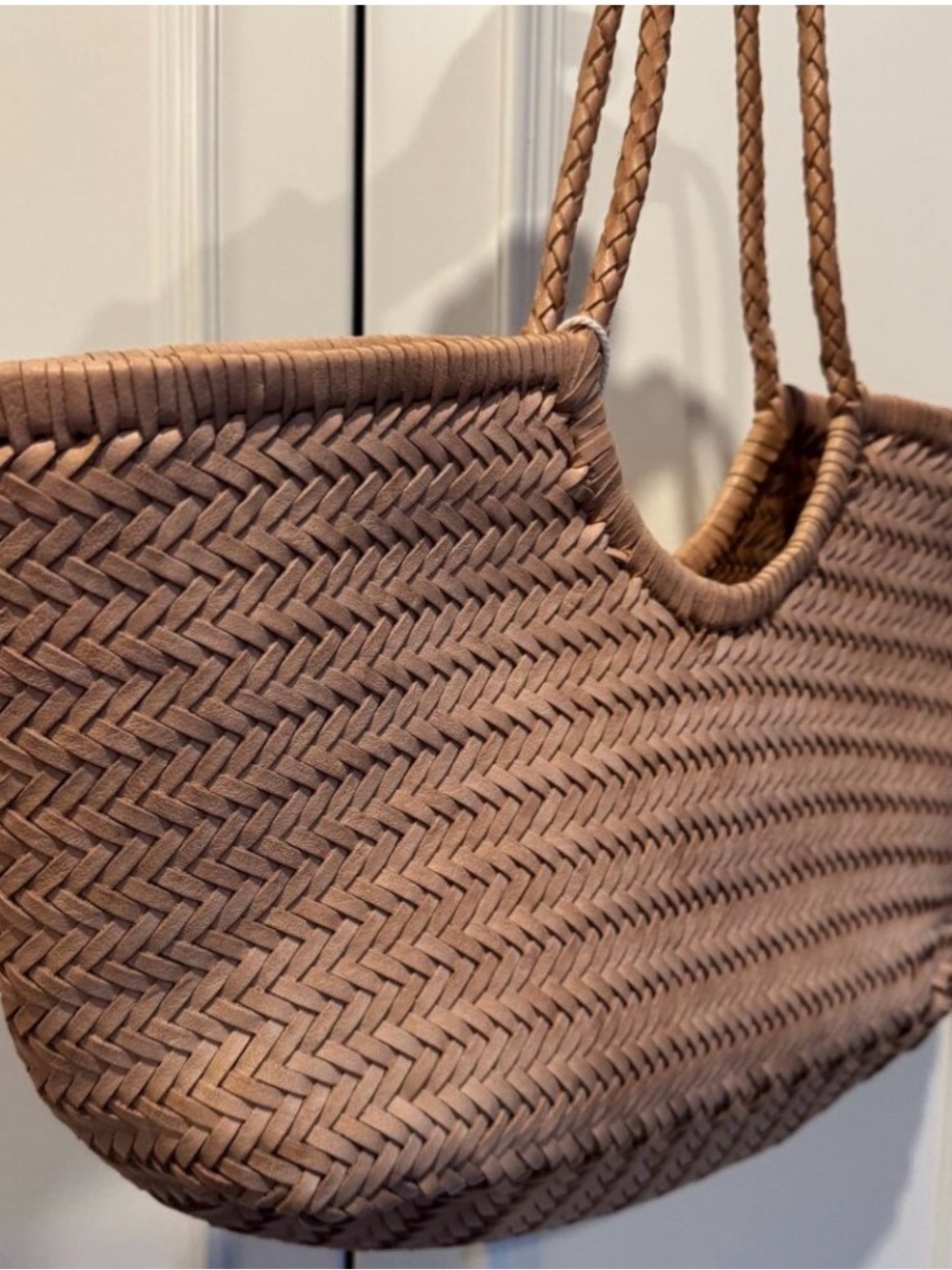 NEW Dragon Diffusion Nantucket Leather Bag- Natural - Picture 8 of 11